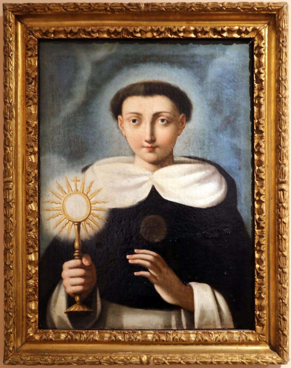 St Thomas Aquinas with the Blessed Sacrament